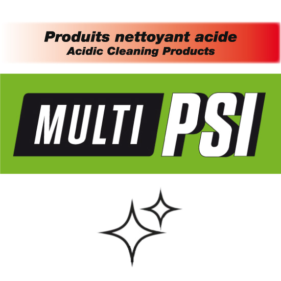 Acidic cleaning products