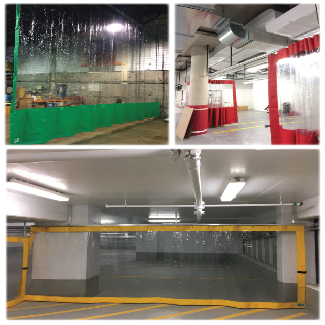 Rideau de lavage sur mesure