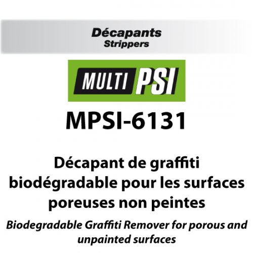 Biodegradable Graffiti Remover for porous, unpainted 1 liter