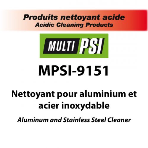 Nettoyant pour aluminium et acier inoxydable 4 litres