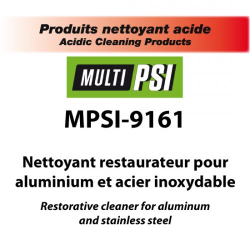 Nettoyant restaurateur pour acier inoxydable/aluminium 4 litres