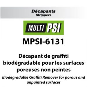 Biodegradable Graffiti Remover for porous, unpainted 1 liter